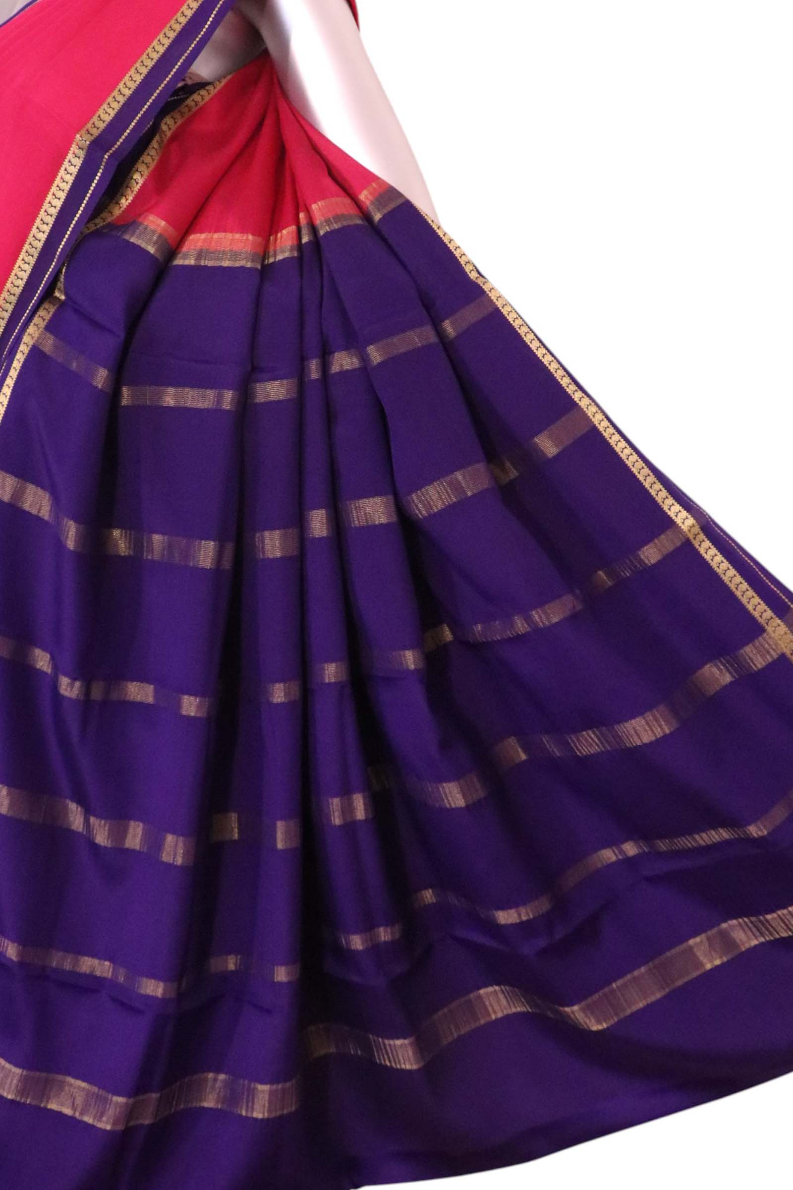 Pure Mysore Crepe Silk Saree AL209753